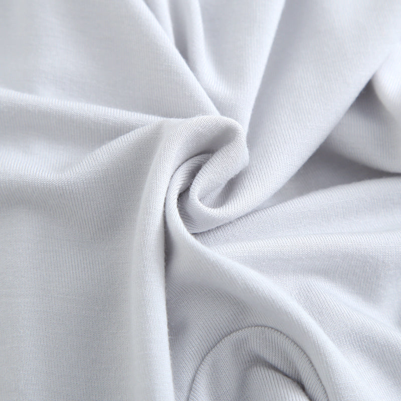 Comfy Gray Bamboo Swaddle Blanket Close Up