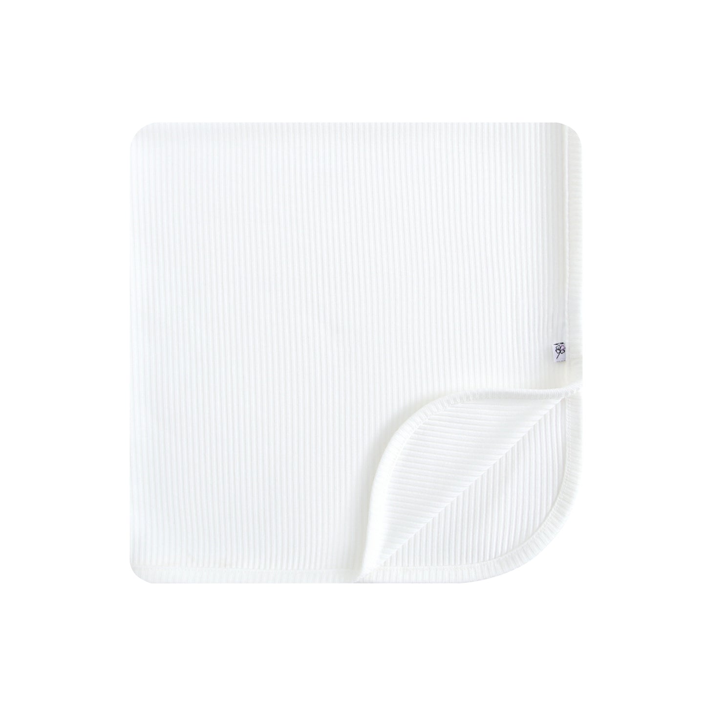 Snow Ribbed Swaddle Blanket