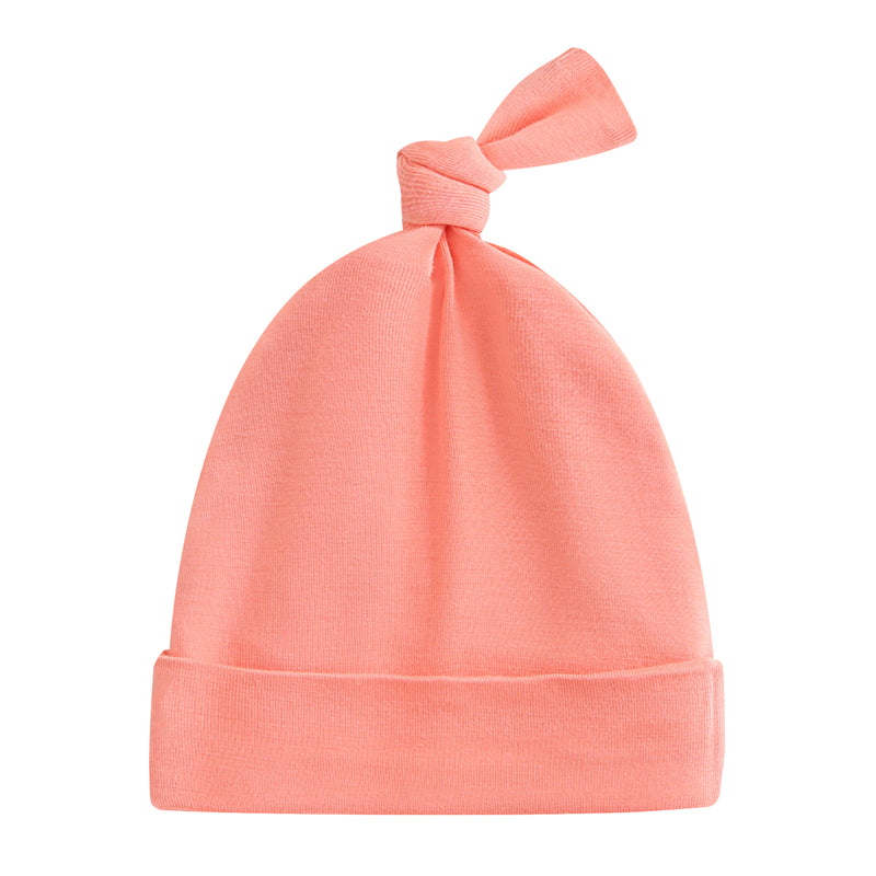 Coral Baby Beanie Hat