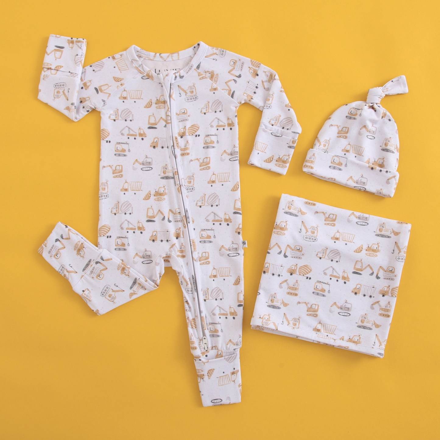 Dig This Zippered Baby Romper