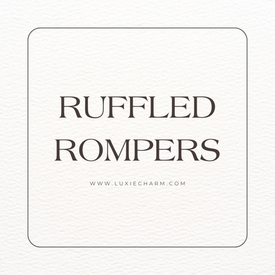 Ruffled Baby Rompers
