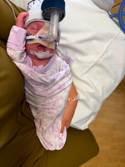 Bows & Blooms Swaddle Blanket