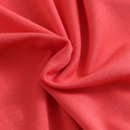 Berry Red Bamboo Swaddle Blanket Close Up