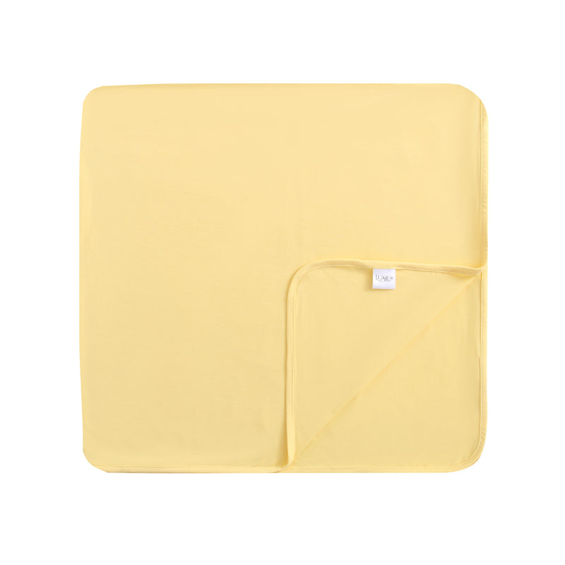 Happy Yellow Bamboo Swaddle Blanket