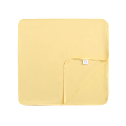 Happy Yellow Bamboo Swaddle Blanket