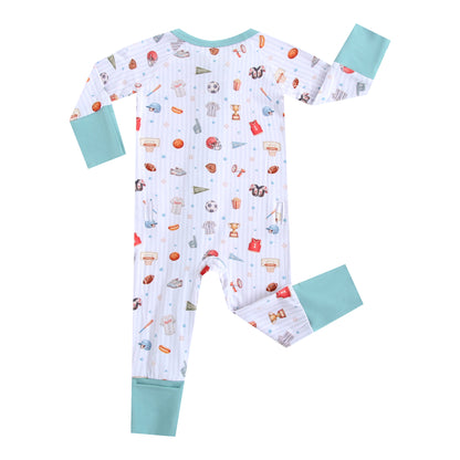 Little MVP Zippered Baby Romper