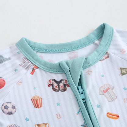 Little MVP Zippered Baby Romper