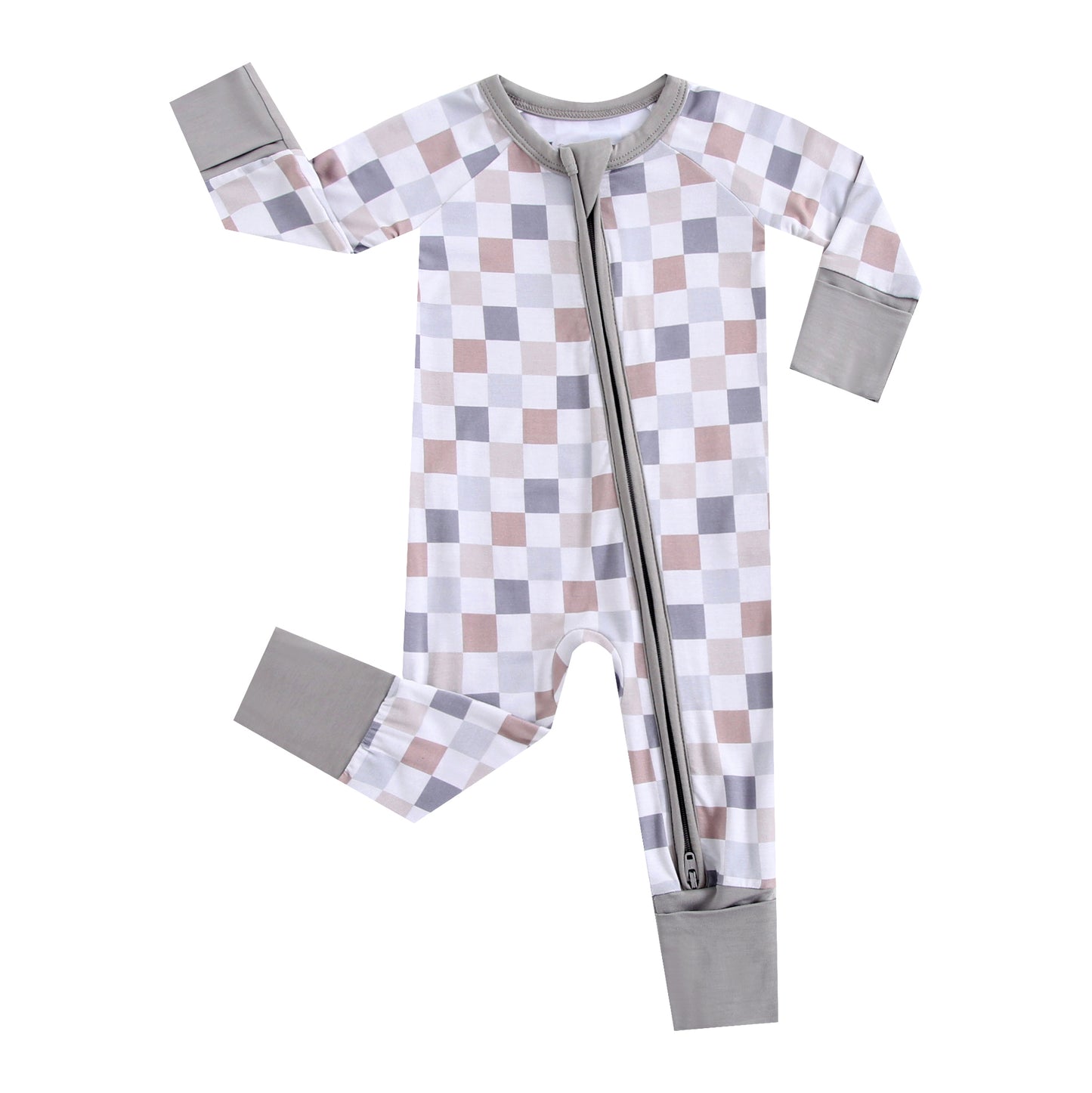 Check It Out Zippered Baby Romper