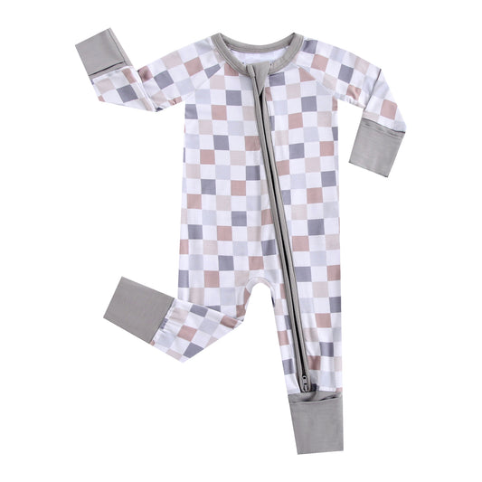 Check It Out Zippered Baby Romper