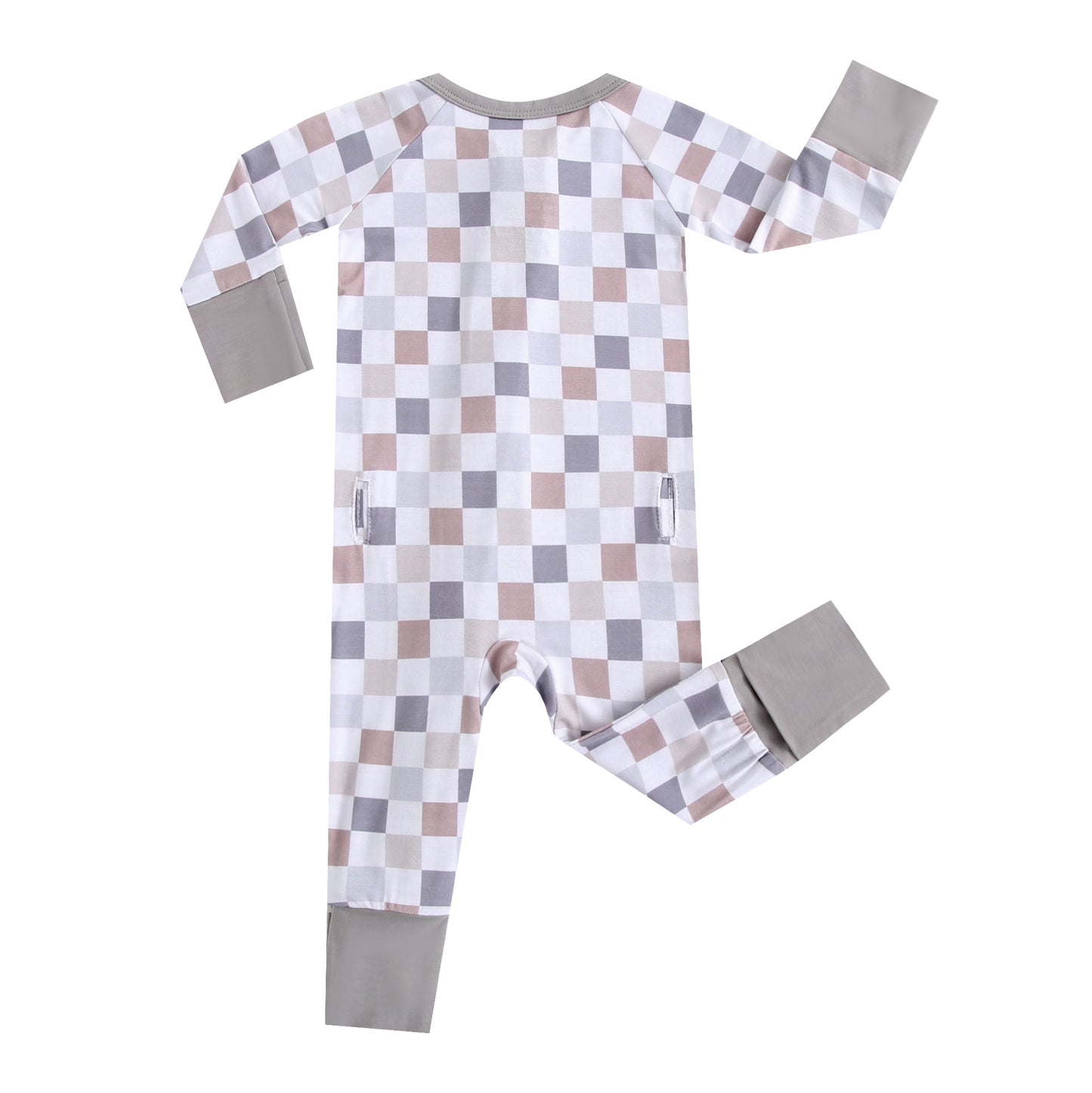 Check It Out Zippered Baby Romper