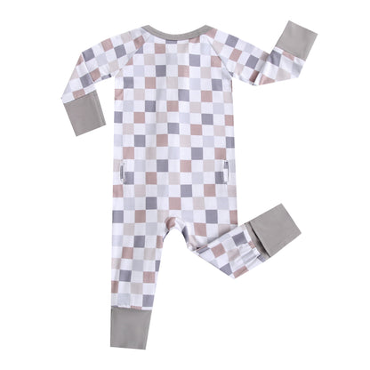 Check It Out Zippered Baby Romper