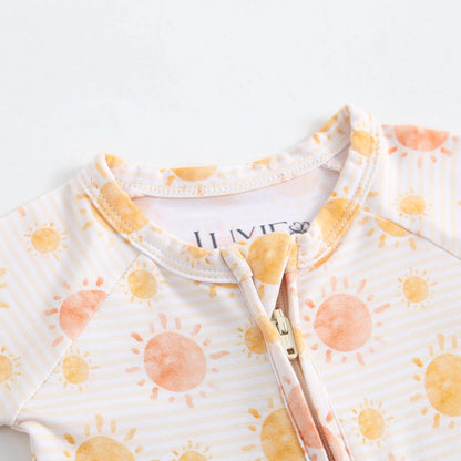 Brighter Days Zippered Baby Romper