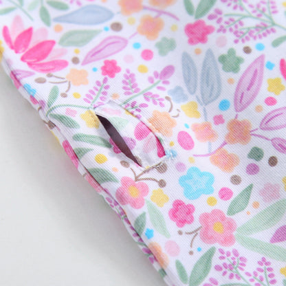Tiny Blooms Ruffled Zippered Baby Romper