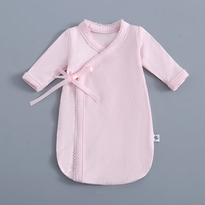 Light Pink Bereavement Gown & Hat Set