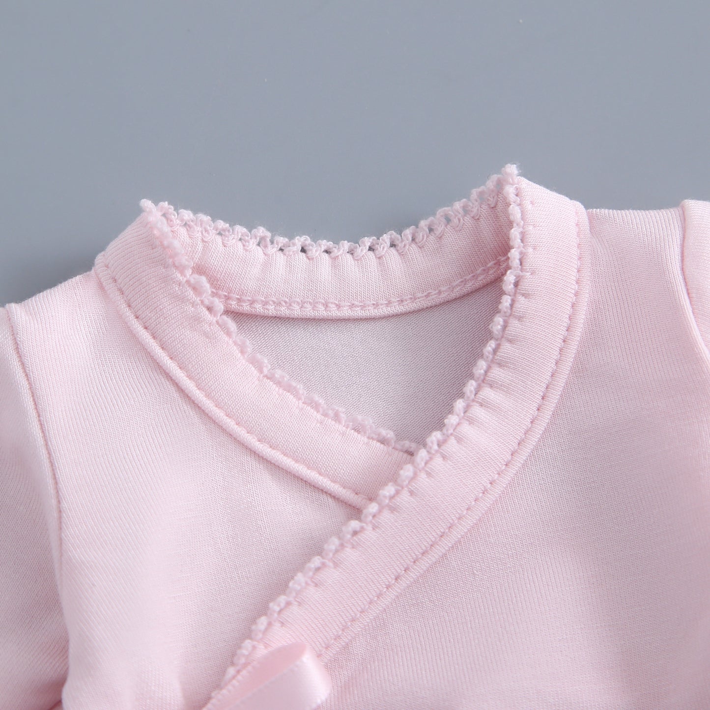 Light Pink Bereavement Gown & Hat Set