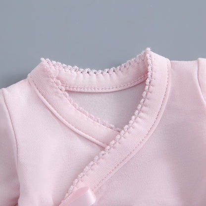 Light Pink Bereavement Gown & Hat Set