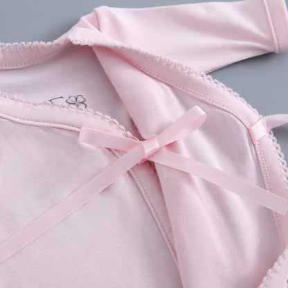 Light Pink Bereavement Gown & Hat Set