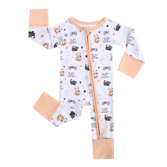 Little BOO Crew Zippered Baby Romper