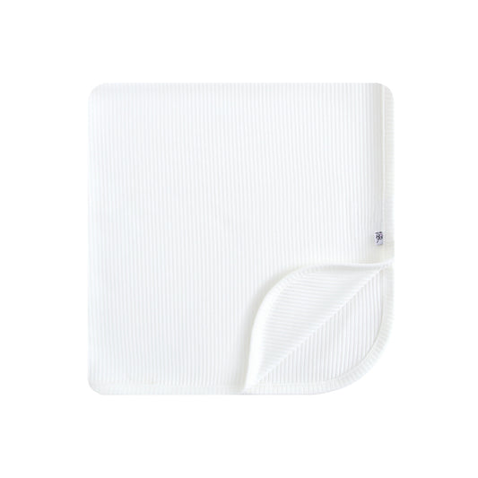 Snow Ribbed Swaddle Blanket