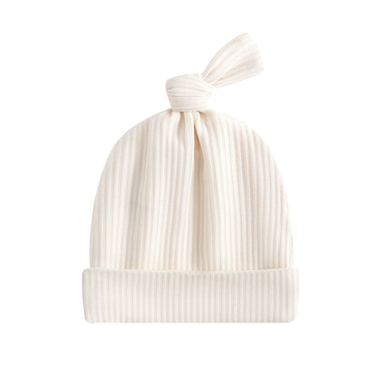 Oatmeal Ribbed Baby Beanie Hat