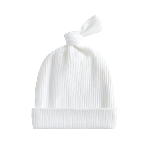 Snow Ribbed Baby Beanie Hat