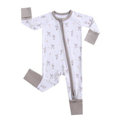 Little Lamb Zippered Baby Romper