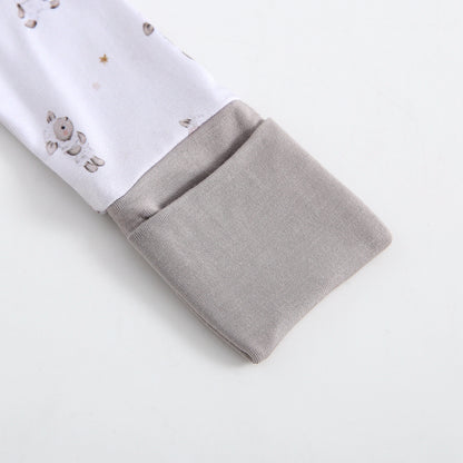 Little Lamb Zippered Baby Romper