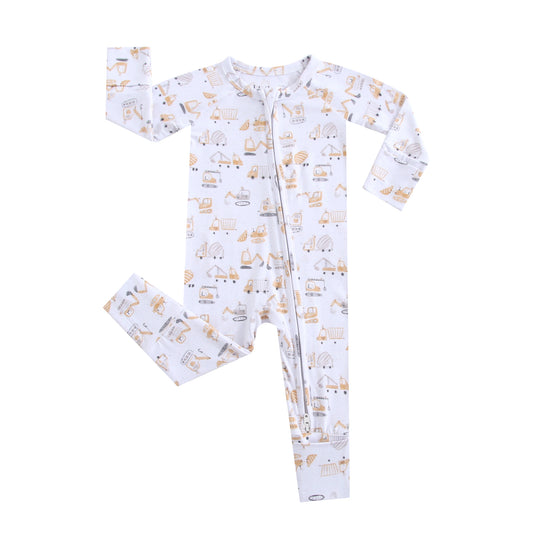 Dig This Zippered Baby Romper
