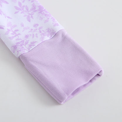 Bows & Blooms Ruffled Zippered Baby Romper