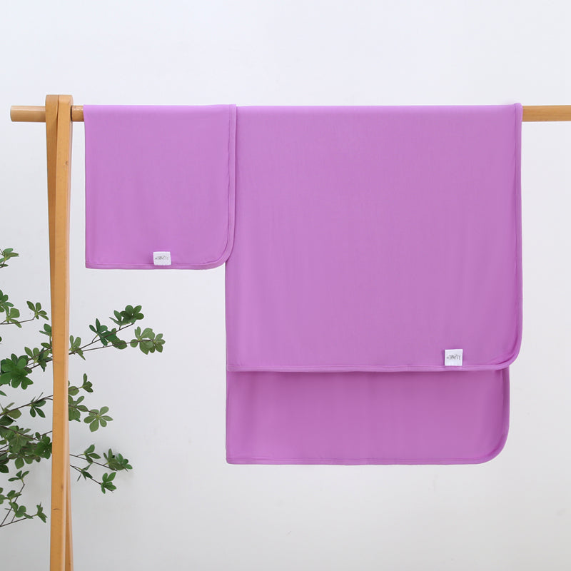 Luxie Lavender Bamboo Swaddle Blanket Sizing