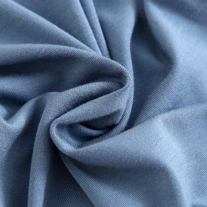 Midnight Blue Bamboo Swaddle Blanket Close Up