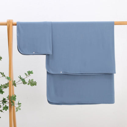 Midnight Blue Bamboo Swaddle Blanket Sizing