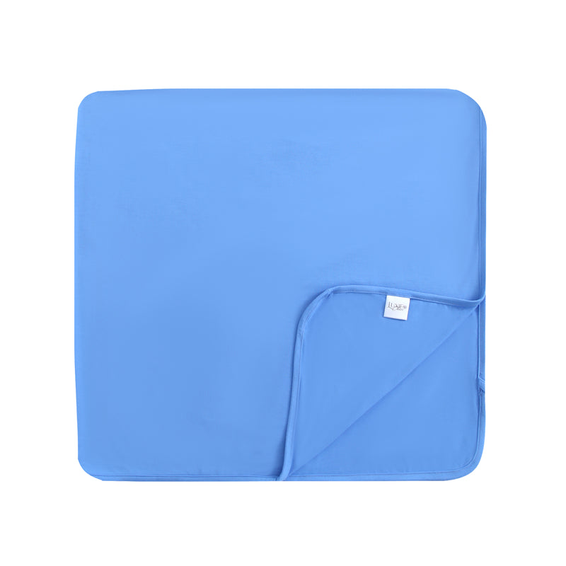 Pure Blue Bamboo Swaddle Blanket