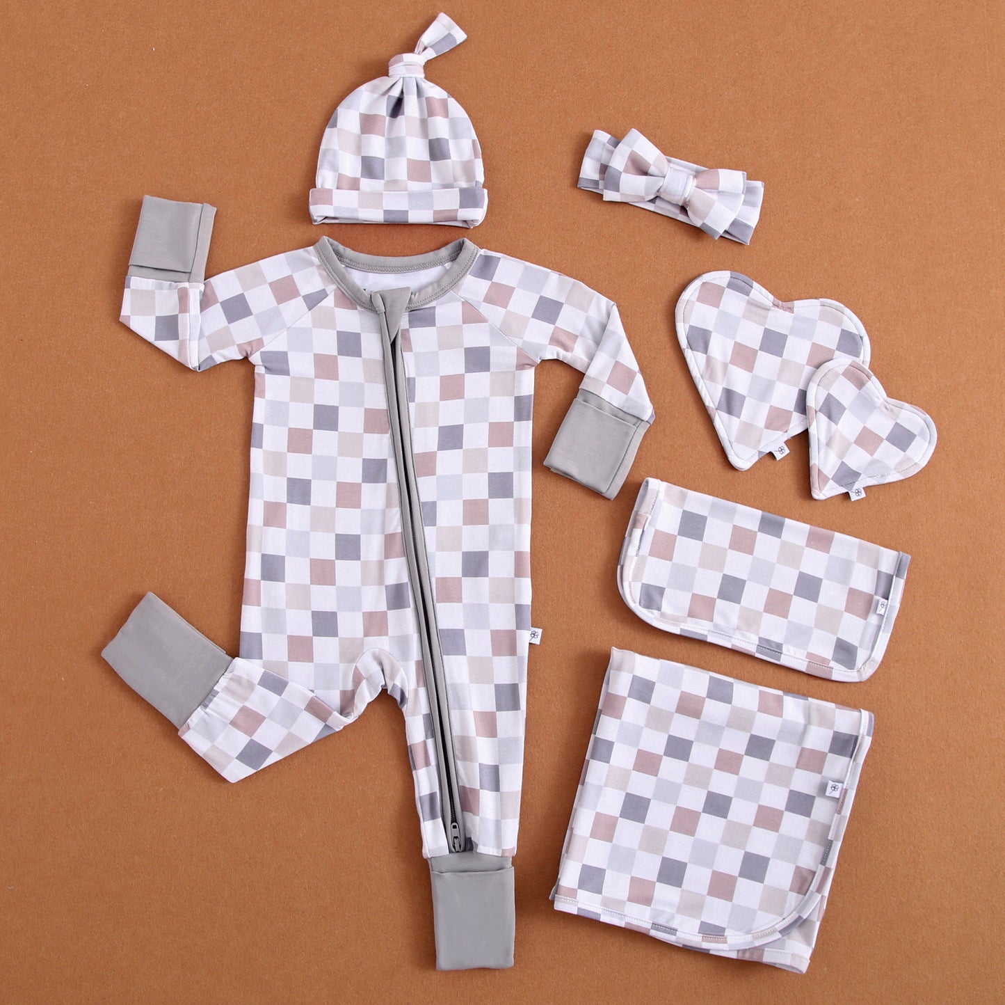 Check It Out Zippered Baby Romper